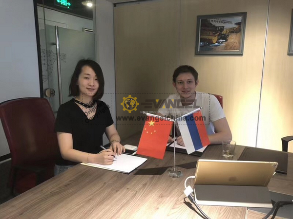 Handsome Russia Client Visited Evangel Office